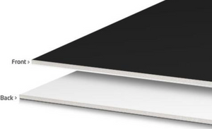 FOAM CORE BLACK / WHITE 4'X8' – PJ Gaffers Expendables