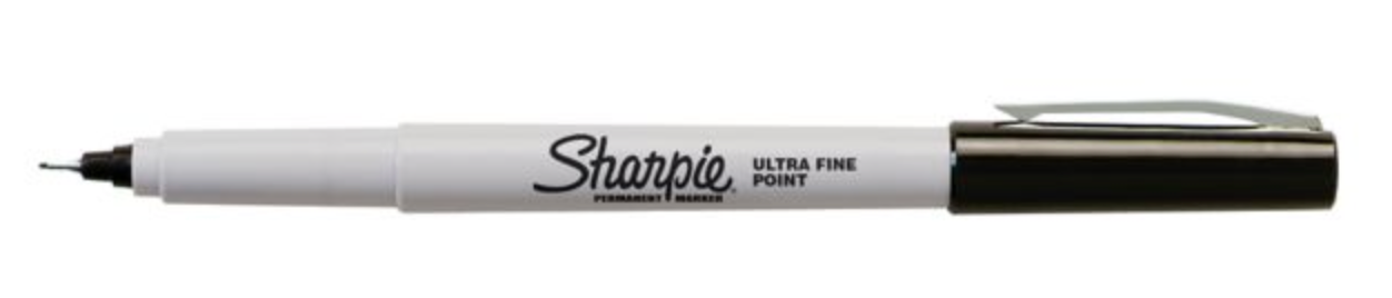 SHARPIE EXTRA FINE BLACK PERMANENT