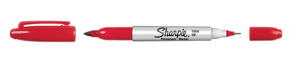 SHARPIE DUAL TIP RED PERMANENT