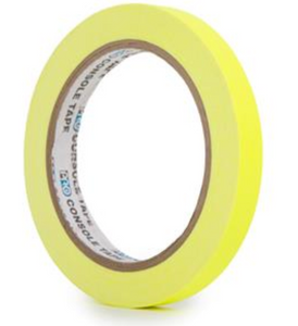 Paper Tape 1" Fluorescent Yellow