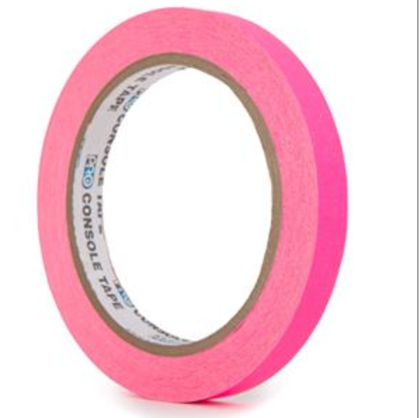 Paper Tape 1" Fluorescent Pink
